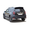 Защита заднего бампера «Уголки двойные» (d63.5) для Renault Duster (2015-н.в.)(Нерж. Сталь) купить недорого с доставкой в Ишим