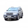 Защита переднего бампера «Труба двойная» Люкс (d63,5) для Toyota Land Cruiser 200 (2007-2011)(Окрашенное) купить недорого с доставкой в Ишим