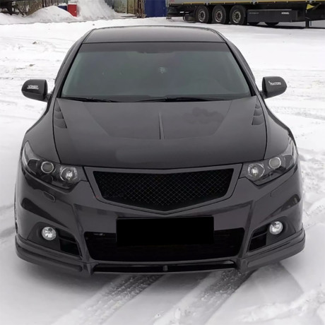 Вставка между клыками переднего бампера Modulo для Honda Accord (VIII gen)(2008-2013) купить недорого с доставкой в Ишим