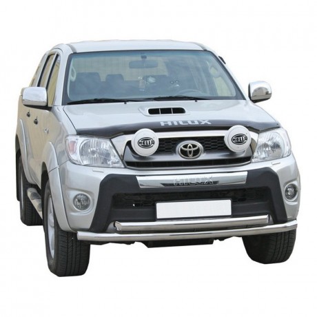 Защита переднего бампера «Труба двойная» (d63,5) для Toyota Hilux pickup (2008-2011)(Окрашенное) купить недорого с доставкой в Ишим