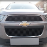 Защита радиатора "Standart" Chevrolet Captiva рестайлинг (2013-2015) чёрная купить недорого с доставкой в Ишим