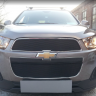 Защита радиатора "Standart" Chevrolet Captiva рестайлинг (2013-2015) чёрная купить недорого с доставкой в Ишим