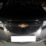 Защита радиатора "Standart" Chevrolet Cruze (2012-2015) верх, чёрная купить недорого с доставкой в Ишим