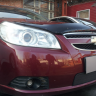 Защита радиатора "Standart" Chevrolet Epica (2006-2013) чёрная купить недорого с доставкой в Ишим