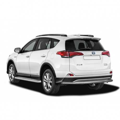 Защита заднего бампера «Труба» (d51) для Toyota RAV4 рестайлинг, (2015-н.в.)(Окрашенное) купить недорого с доставкой в Ишим