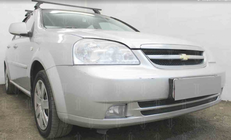 Защита радиатора "Standart" Chevrolet Lacetti седан (2004-2013) чёрная купить недорого с доставкой в Ишим
