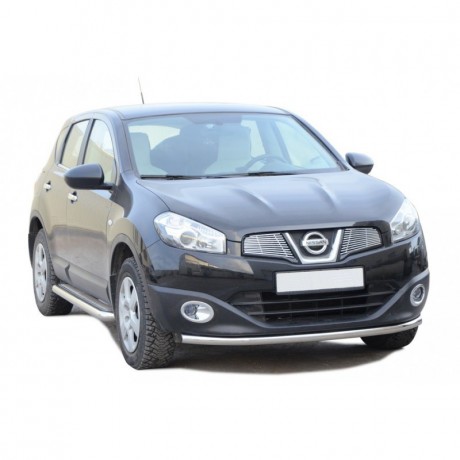 Защита переднего бампера «Труба» (d51) для Nissan Qashqai (2010-2014)(Окрашенное) купить недорого с доставкой в Ишим