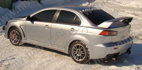 Козырек на заднее стекло с 9 зубьями для Mitsubishi Lancer X (2007-2016) купить недорого с доставкой в Ишим