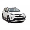 Защита переднего бампера «Труба двойная» (d51) для Toyota RAV4 рестайлинг (2015-н.в.)(Окрашенное) купить недорого с доставкой в Ишим