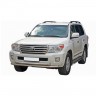 Защита переднего бампера «Труба двойная» (d63,5) для Toyota Land Cruiser 200 рестайлинг, (2012-2015)(Окрашенное) купить недорого с доставкой в Ишим