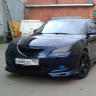 Накладки на фары (реснички) "Длинные" Mazda 3 седан (2003-2009) купить недорого с доставкой в Ишим