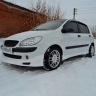 Накладка на передний бампер "Mugen style" для Hyundai Getz рестайлинг (2004-2007 г.в.) купить недорого с доставкой в Ишим