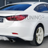 Диффузор заднего бампера var №4 (с килями) для Mazda 6 (2013 - н.в.) купить недорого с доставкой в Ишим
