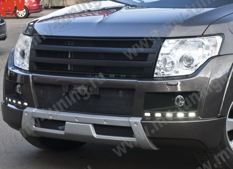 Бампер передний (в сборе) "Broomer Design" для Mitsubishi Pajero 4 (2006-2015) купить недорого с доставкой в Ишим
