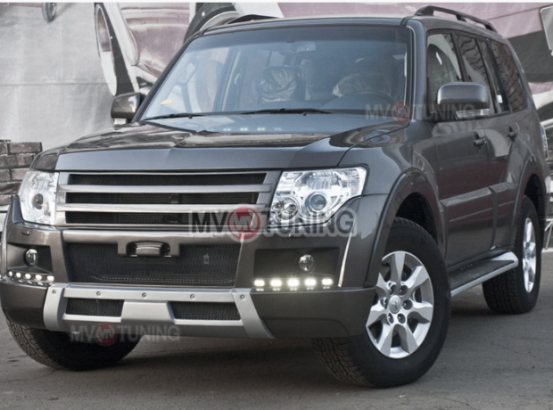 Бампер передний (в сборе) "Broomer Design" для Mitsubishi Pajero 4 (2006-2015) купить недорого с доставкой в Ишим
