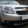 Защита радиатора "Standart" Chevrolet Orlando (2009-2015) верх, чёрная купить недорого с доставкой в Ишим