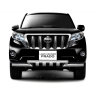 Защита переднего бампера двойная с зубьями d63/63мм (НПС) Toyota Land Cruiser Prado 150 (2013-2016 г.в.) купить недорого с доставкой в Ишим