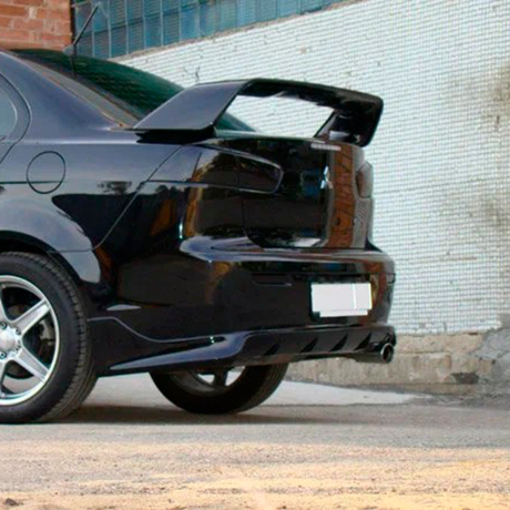 Накладка на задний бампер "Zodiak" для Mitsubishi Lancer 10 (2007-2016), 1 труба купить недорого с доставкой в Ишим