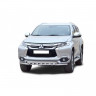 Защита переднего бампера «Труба двойная» (d63,5) для Mitsubishi Pajero Sport (2017-н.в.)(Окрашенное) купить недорого с доставкой в Ишим