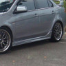 Накладки на пороги "Zodiak" для Mitsubishi Lancer X (2007-2016) купить недорого с доставкой в Ишим