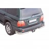 Защита заднего бампера «Уголки двойные» (d76) для Toyota Land Cruiser 100 (1998-2007)(Окрашенное) купить недорого с доставкой в Ишим