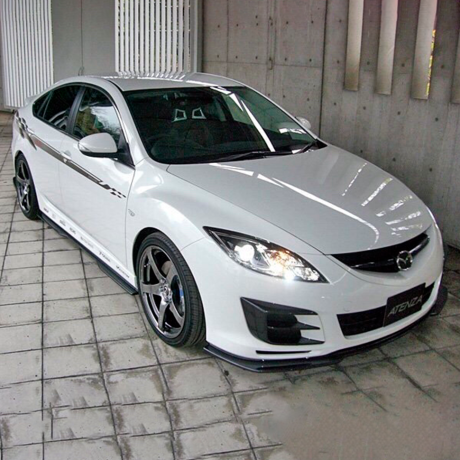 Комплект сплиттеров "KENSTYLE" для Mazda 6 GH (передний сплиттер спорт дорестайлинг 2008-2011) купить недорого с доставкой в Ишим