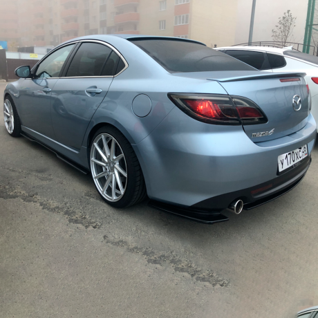 Комплект сплиттеров "KENSTYLE" для Mazda 6 GH (передний сплиттер спорт дорестайлинг 2008-2011) купить недорого с доставкой в Ишим