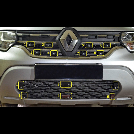 Заглушка №1 (верх) "КАРТ" для Renault Duster 2 (с 2021 г.в.) купить недорого с доставкой в Ишим