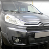 Защита радиатора "Standart" Citroen Jumpy рестайлинг (2012-2017) верх, чёрная купить недорого с доставкой в Ишим