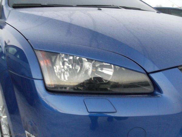 Накладки на фары (реснички) широкие var №2 для Ford Focus 2 (2004-2008) купить недорого с доставкой в Ишим