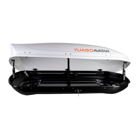 Автобокс YUAGO Avatar (тиснение) (EuroLock) двусторонний, белый, 460л купить недорого с доставкой в Ишим