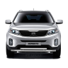 Защита переднего бампера двойная d63/51мм (НПС) KIA Sorento (2014-2020 г.в.) купить недорого с доставкой в Ишим