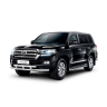 Защита переднего бампера двойная с пластинами d63/63мм (НПС) Toyota Land Cruiser 200 (2014-н.в.) купить недорого с доставкой в Ишим