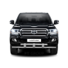 Защита переднего бампера двойная с пластинами d63/63мм (НПС) Toyota Land Cruiser 200 (2014-н.в.) купить недорого с доставкой в Ишим