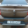 Защитная накладка на задний бампер Renault Logan (2004-2022 г.в.) купить недорого с доставкой в Ишим