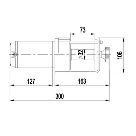 Лебедка для квадроцикла "Master Winch" PM3000, электрическая, 12В купить недорого с доставкой в Ишим