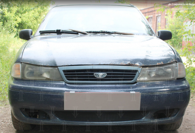 Защита радиатора "Standart" Daewoo Nexia (1994-2008) чёрная купить недорого с доставкой в Ишим