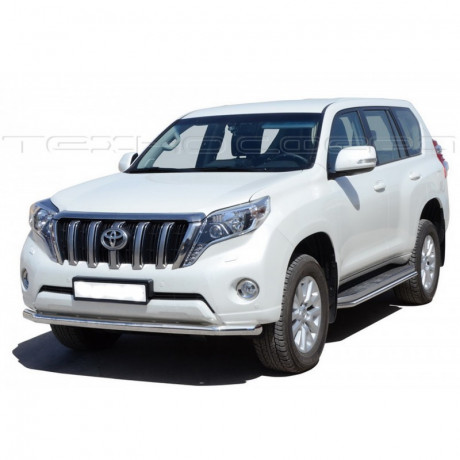 Защита переднего бампера «Труба» (d63,5) для Toyota Land Cruiser Prado 150 (2013-2017)(Окрашенное) купить недорого с доставкой в Ишим