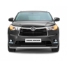 Защита переднего бампера одинарная d63мм (НПС) Toyota Highlander (2014-н.в.) купить недорого с доставкой в Ишим