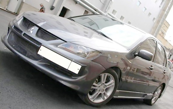 Крепление гос. номера в стиле EVO для Mitsubishi Lancer IX (2003-2009) купить недорого с доставкой в Ишим