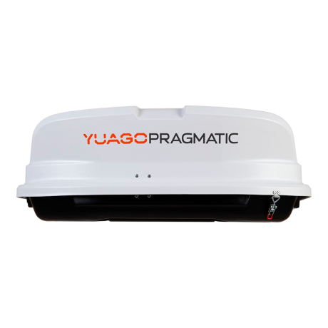 Автобокс YUAGO Pragmatic (тиснение) (EuroLock), белый, 410 л купить недорого с доставкой в Ишим