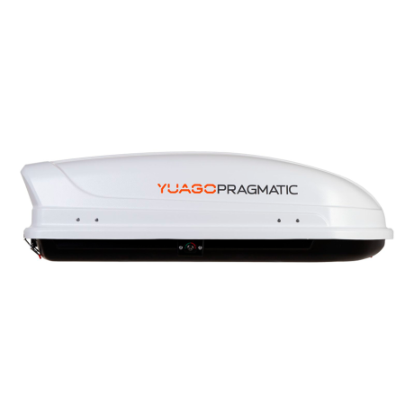 Автобокс YUAGO Pragmatic (тиснение) (EuroLock), белый, 410 л купить недорого с доставкой в Ишим