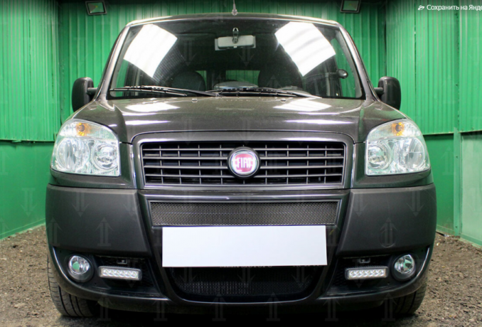 Защита радиатора "Standart" Fiat Doblo (2005-2016) чёрная купить недорого с доставкой в Ишим