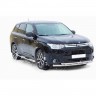 Защита порогов «Труба с проступью» (d76) для Mitsubishi Outlander (2014-2016)(Окрашенное) купить недорого с доставкой в Ишим