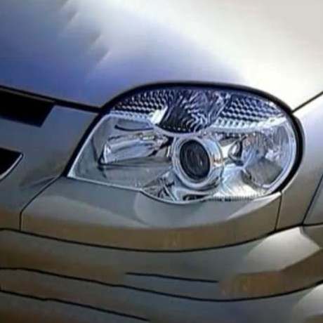 Накладки на фары (реснички) нижние №2 B@3 2123 "Chevrolet Niv@" купить недорого с доставкой в Ишим