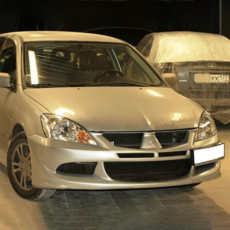 Бампер передний в стиле "EVO" для Mitsubishi Lancer IX (2003-2009) купить недорого с доставкой в Ишим
