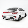 Бампер задний "Kudos" под раздвоенный глушитель для Kia Rio (2017-2020) купить недорого с доставкой в Ишим