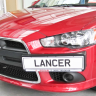 Рамка под номер на передний бампер (текстурный пластик) для Mitsubishi Lancer X (2010-2016) купить недорого с доставкой в Ишим