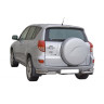 Защита заднего бампера «Уголки двойные» (d76) для Toyota RAV4 (2006-2012)(Нерж. Сталь) купить недорого с доставкой в Ишим