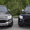 Накладки на фары (реснички) для Mitsubishi Pajero 4 (2006-2015) купить недорого с доставкой в Ишим